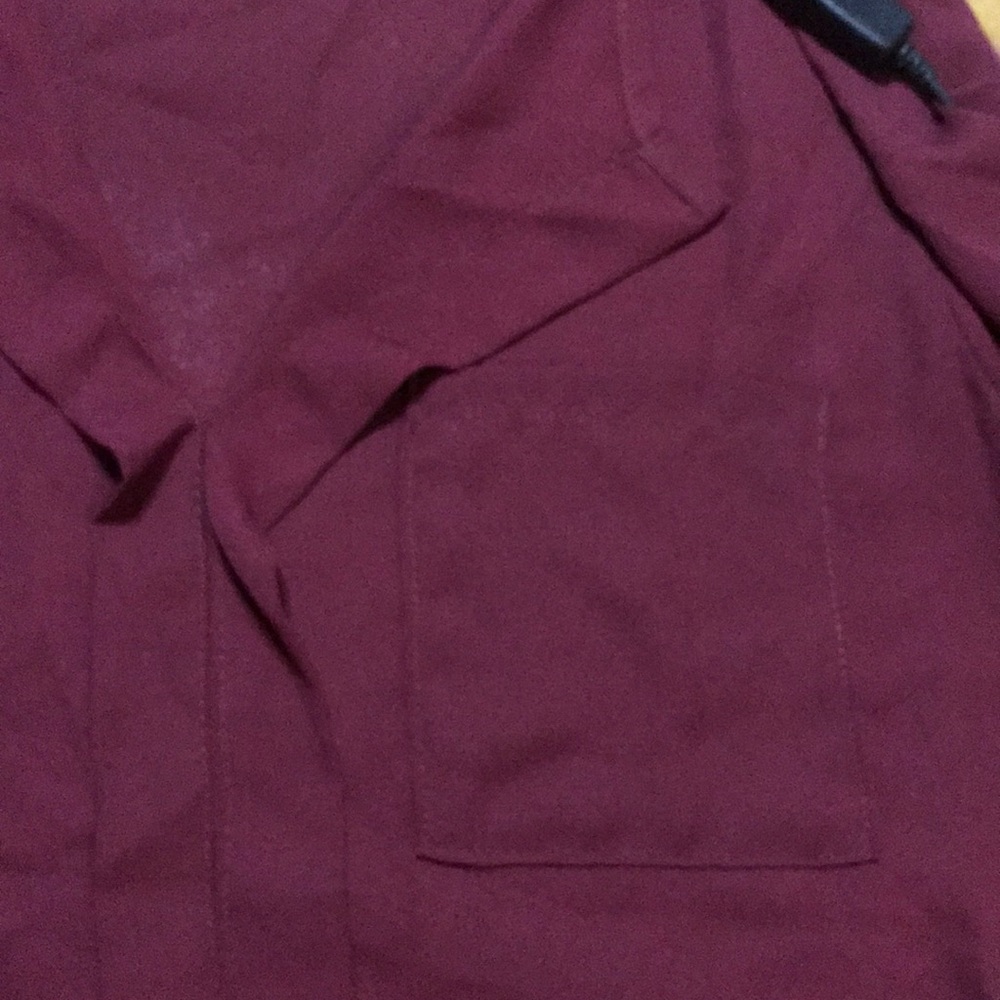 BURGUNDY SLIP DRESS - Picture 3 of 4